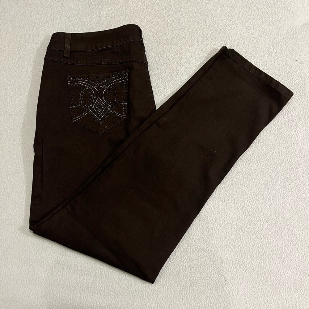 Black jeans with embellished pockets NWOT